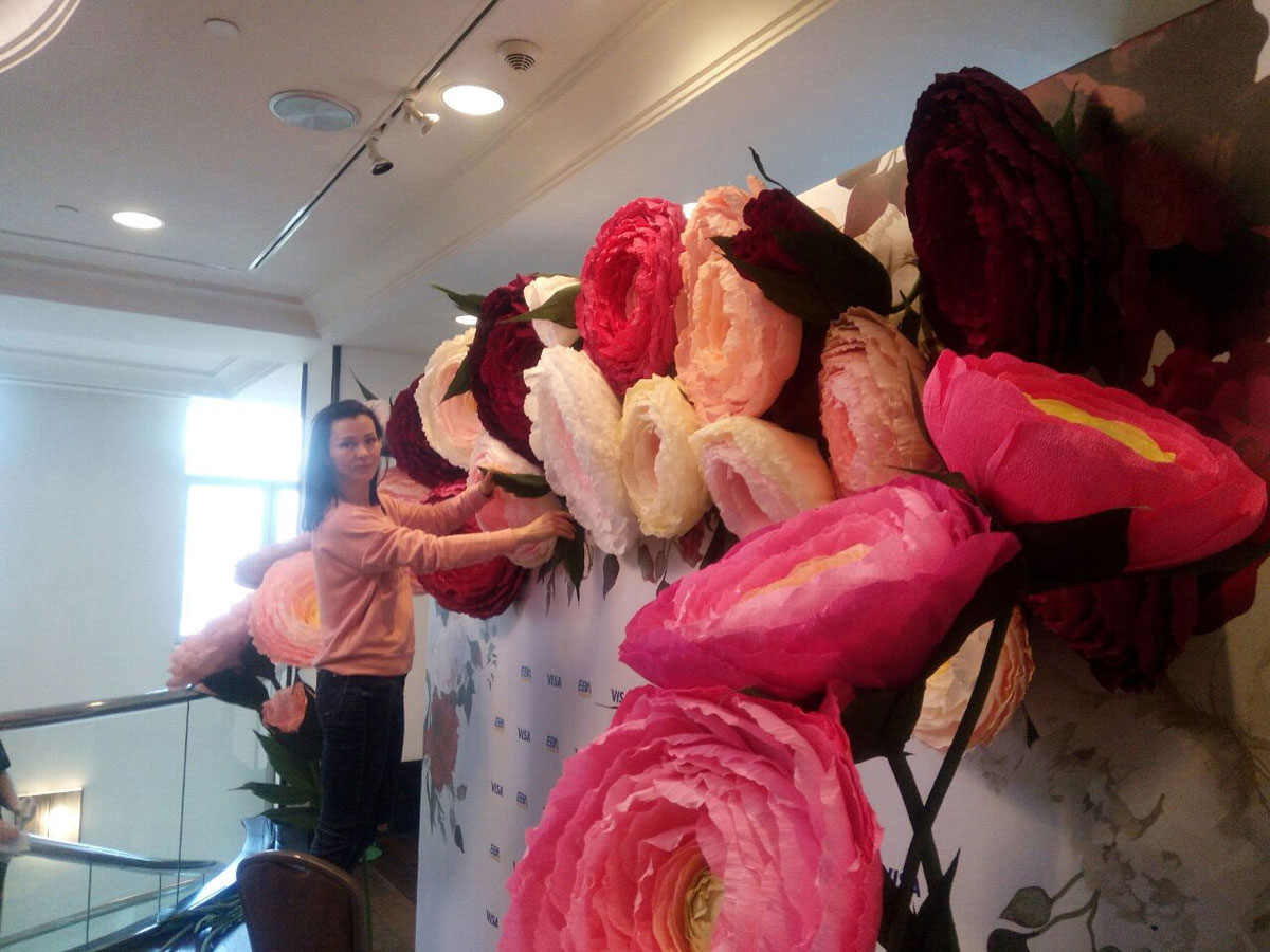 Баннер как основа для декора, услуга или аренда. Киев, Украина. Компания Эквиптайм