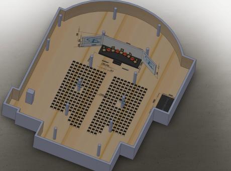 Визуализация размещения оборудования на мероприятии Киев, Украина