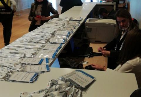 Электронная регистрация посетителей на мероприятии автоматизация выставок и конференций система регистрации и печати бейджей Киев Украина