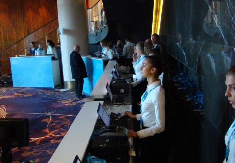 Электронная регистрация посетителей на мероприятии автоматизация выставок и конференций система регистрации и печати бейджей Киев Украина