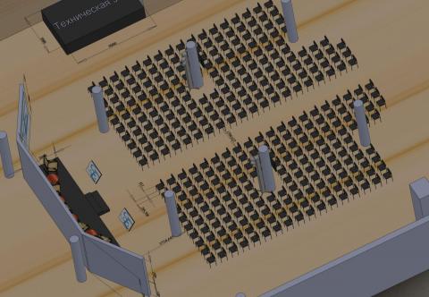 Візуалізація розміщення обладнання на заході Київ, Україна