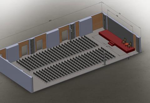 Візуалізація розміщення обладнання на заході Київ, Україна