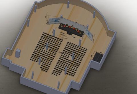Візуалізація розміщення обладнання на заході Київ, Україна